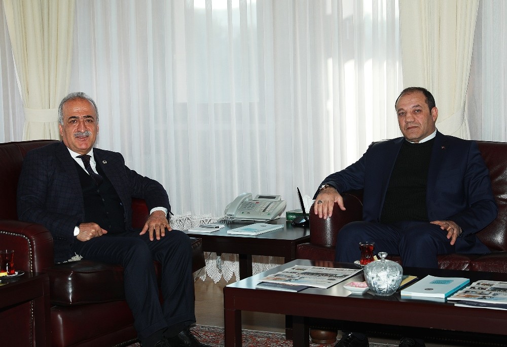 MHP Erzurum İl Başkanı Karataş’tan Rektör Çomaklı’ya ziyaret 