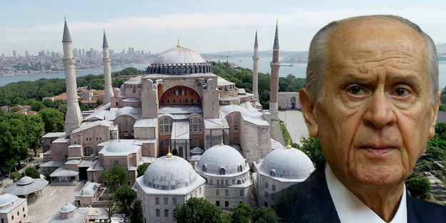 Bahçeli net konuştu: Ayasofya'dan çan değil, ezan sesi yükselecek
