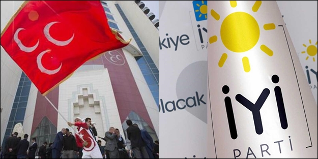 MHP ve İYİ Parti'nin resmi hesapları atıştı!