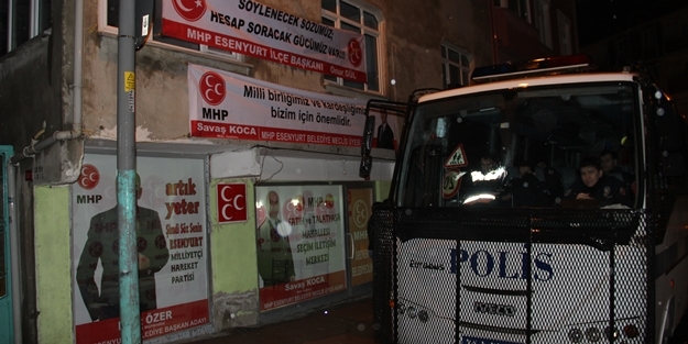 MHP Esenyurt Seçim Bürosu’nda silahlı kavga