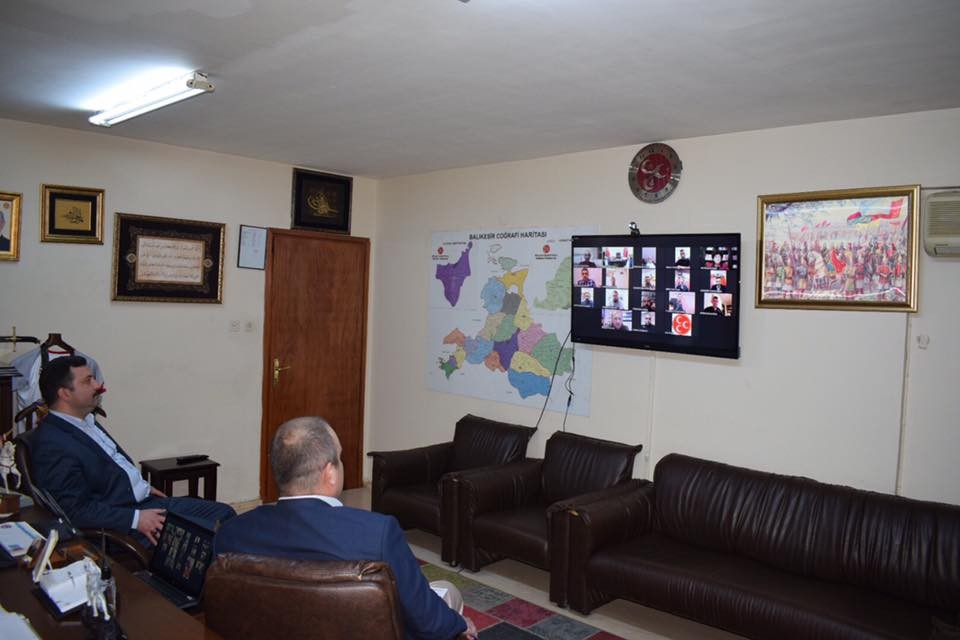 MHP’de Telekonferans ile KOVİD toplantısı 