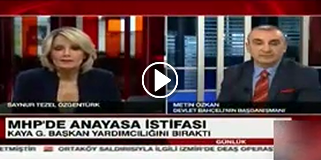 MHP'li vekilden canlı yayında CNN Türk'e KJ ayarı