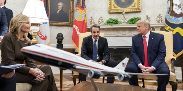 Miçotokis Trump'la görüştü! Yunanistan Türkiye'ye verilmeyen F-35'lere talip oldu