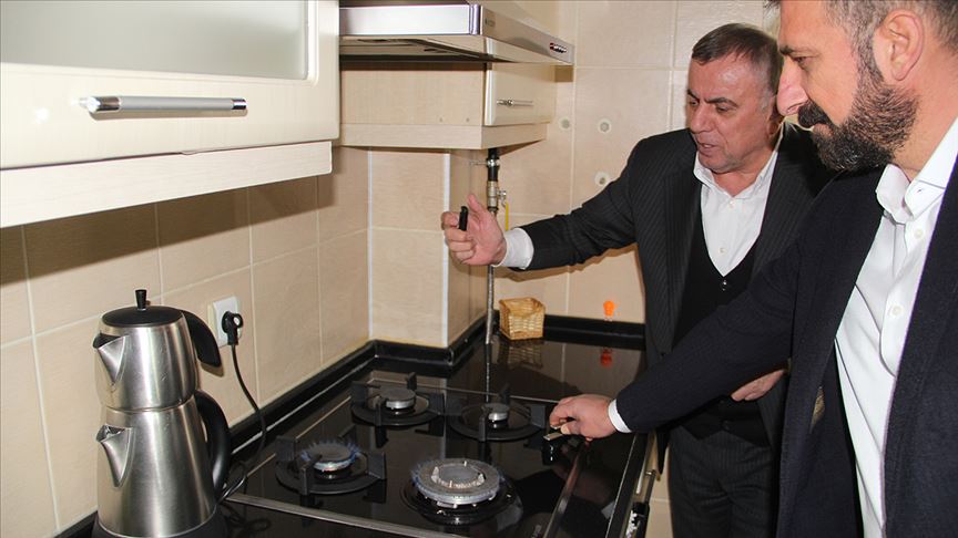Midyat'ta doğal gaz sevinci