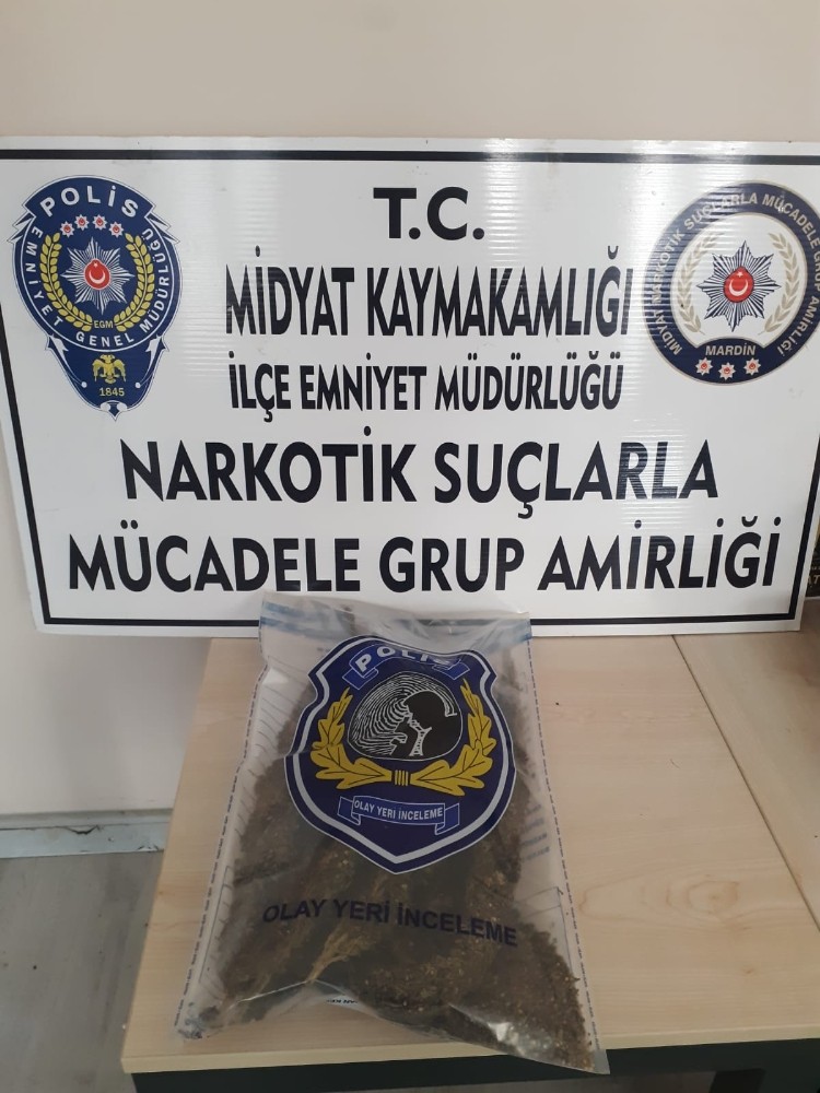 Midyat’ta uyuşturucu madde ele geçirildi 