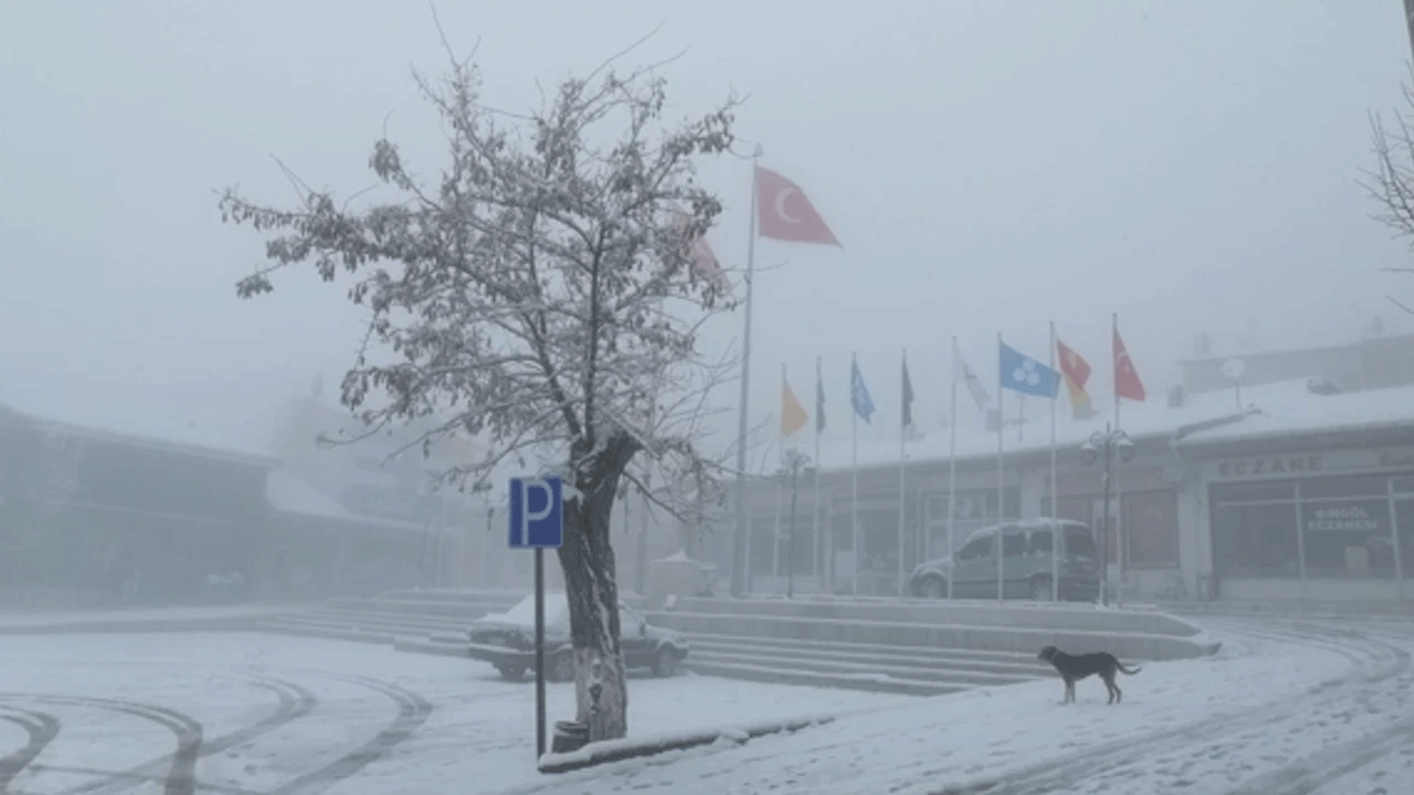 Mihalıççık'ta kar kabusu! Aniden bastıran yağış ulaşımı felç etti