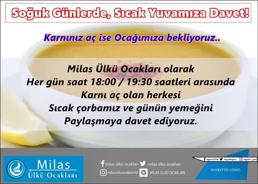 Milaslılar yemeklerini paylaşmaya davet ediyor 