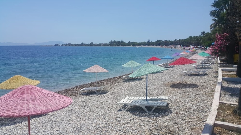 Milas’ta sahiller yeni sezona hazırlanıyor 