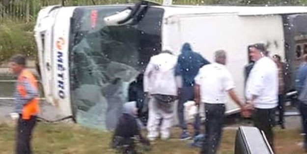 Milas'ta yolcu otobüsü devrildi! Çok sayıda ölü ve yaralı var