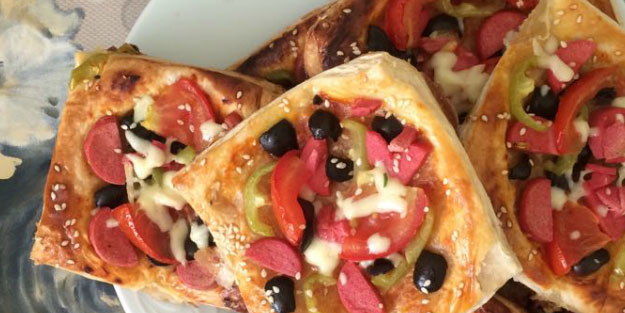 Milföy pizza tarifi: Yapımı çok basit