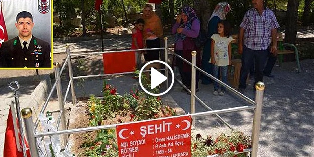 'Ömer Astsubay'ın kabrine ziyaretçi akını!