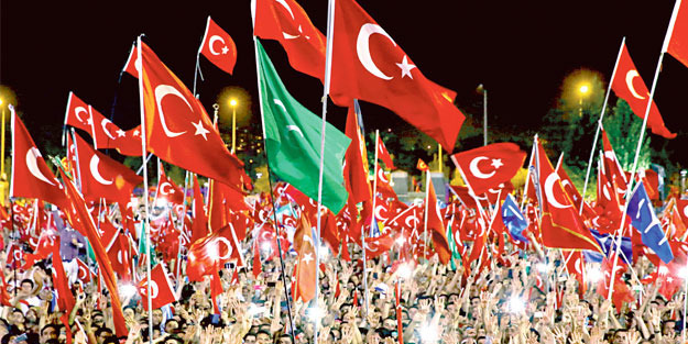 Millet Erdoğan’ın arkasında
