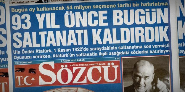 Millet, Sözcü'nün 'saltanat' demogojisini de yıktı