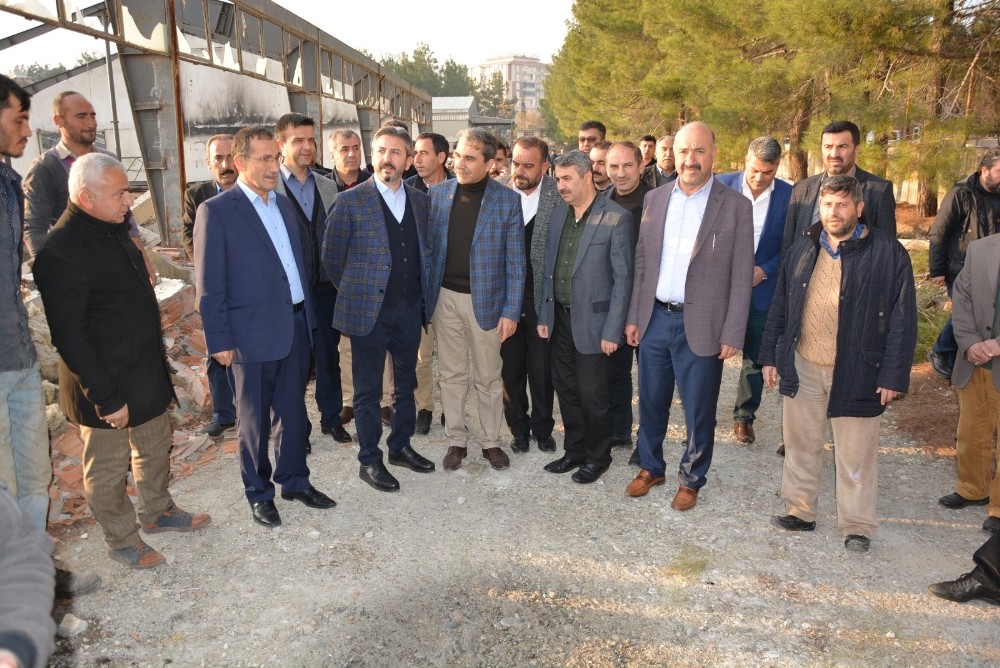Milletvekili Aydın, Besni millet bahçesinin yapılacağı yeri inceledi 
