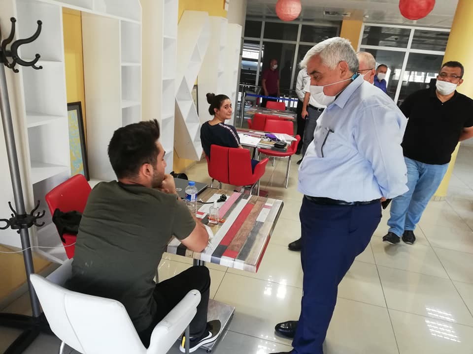 Milletvekili Dülger Gençlik Merkezinde incelemelerde bulundu 