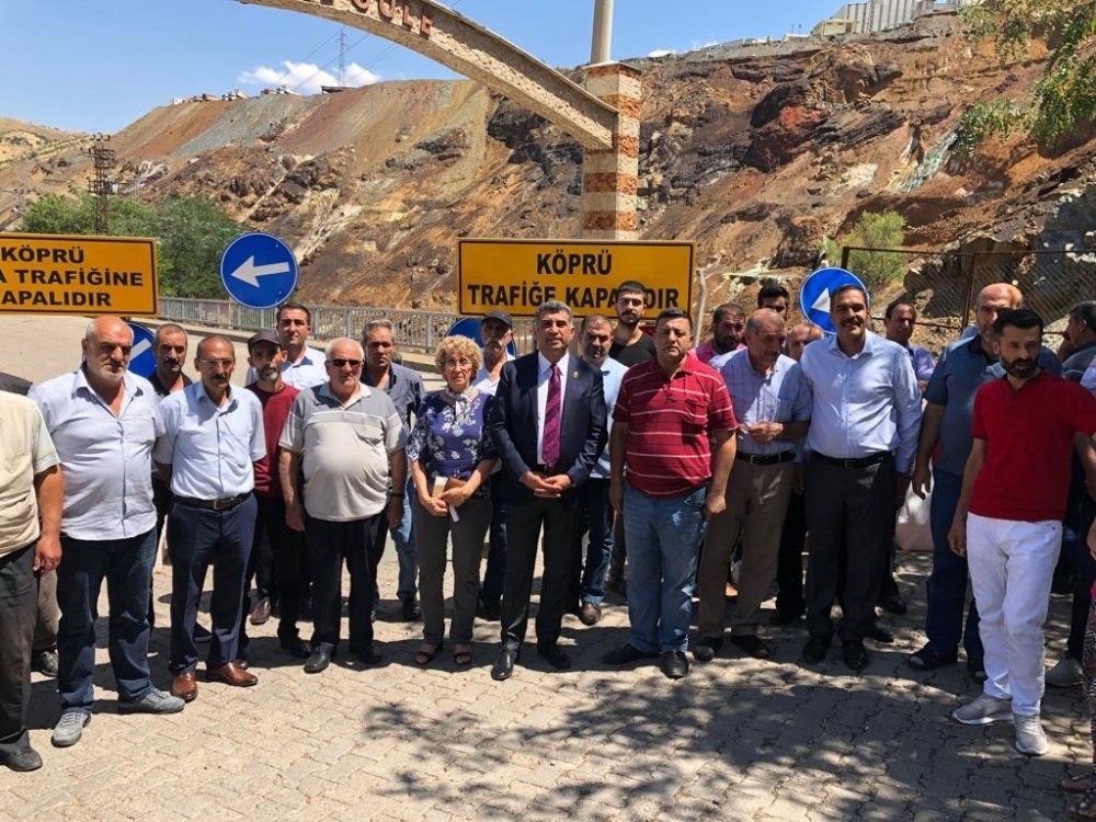 Milletvekili Erol, Maden ilçesinde inceleme de bulundu 