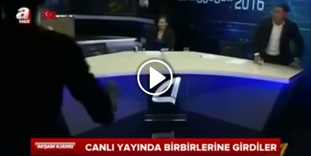 Milletvekilleri canlı yayında birbirine girdi