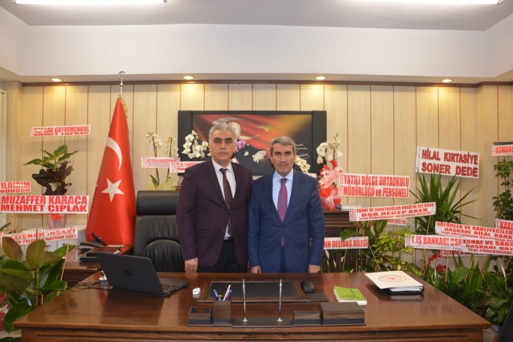 Milli Eğitim Müdürü Sarı’dan Makineci’ye tebrik ziyareti 