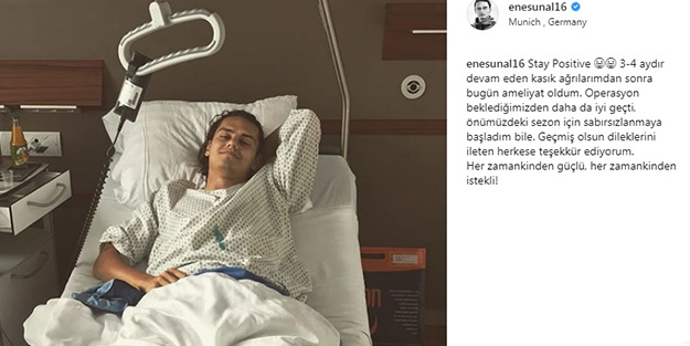 Milli futbolcu ameliyat oldu!