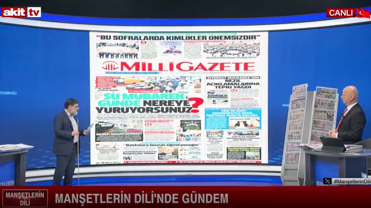 Milli Gazete'nin başlığını destekliyorum! Saadet Partisi aynı soruyu Özgür Özel’e sorabilir mi?