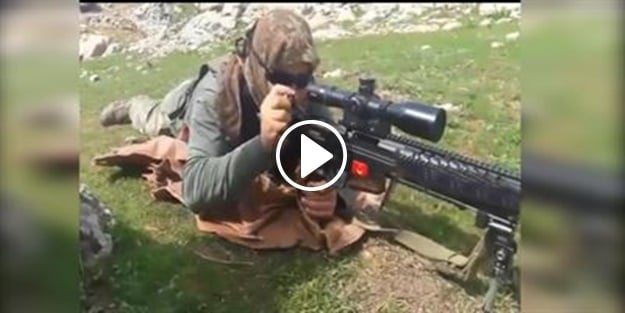Milli keskin nişancı tüfeğiyle 'Nusret' göndermesi
