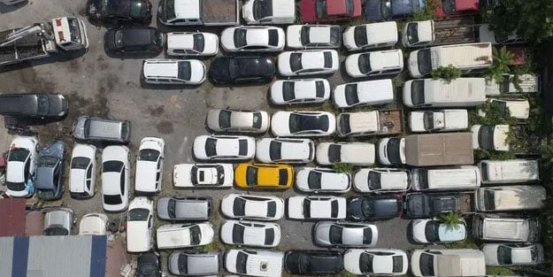 Milli servete büyük zarar! 25 bin araç çürümeye terk edildi