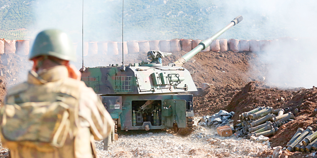 Milli silahlar Afrin’de fırtına estiriyor