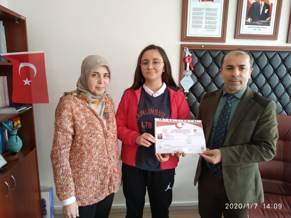 Milli sporculuğu tescillendi 