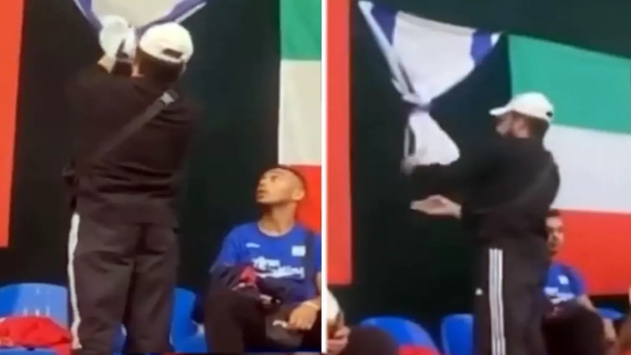 Milli sporcumuzdan, İsrail’i kudurtacak hareket! Yanındakilerin bakışlara dikkat