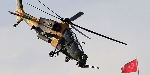 Milli helikopterimizden müthiş gösteri