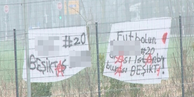 Emre Belözoğlu'na şok pankart