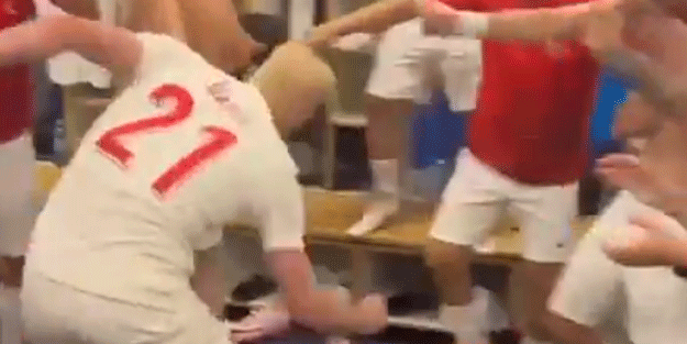 Milli takım maçtan sonra böyle coşmuş