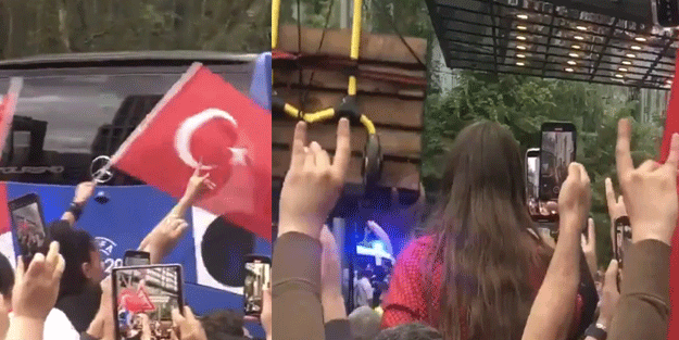 Milli Takım'a bozkurtlu karşılama