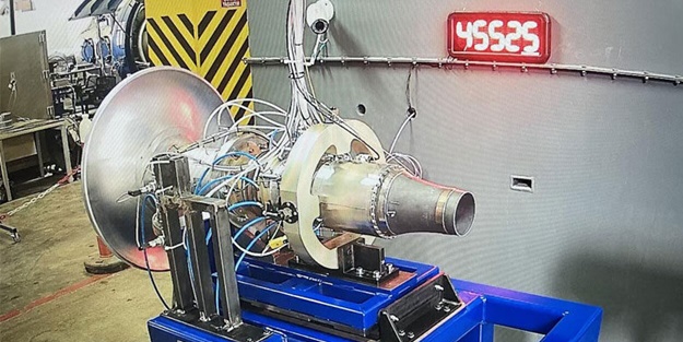 Milli turbojet motoru ilk kez ateşlendi