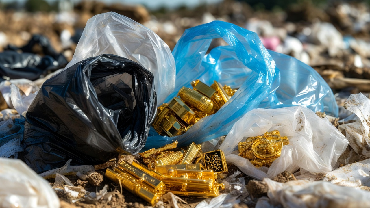 Milyarder kadın, tüm altınlarını çöplüğe gömdü!