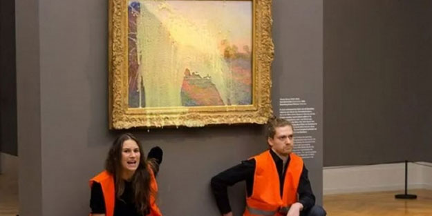 Milyon dolarlık tabloyu mahfettiler