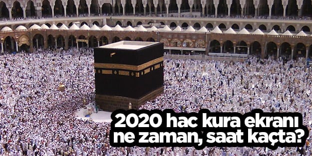 Yüzbinlerce kişi bekliyordu! 2020 hac kuraları çekildi!