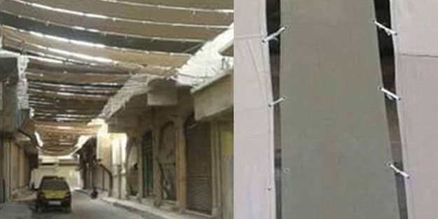 DAEŞ, sokaklara tente kurmaya başladı