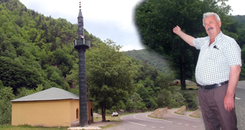 Karadeniz işi minare! Köylülerden sıra dışı yöntem