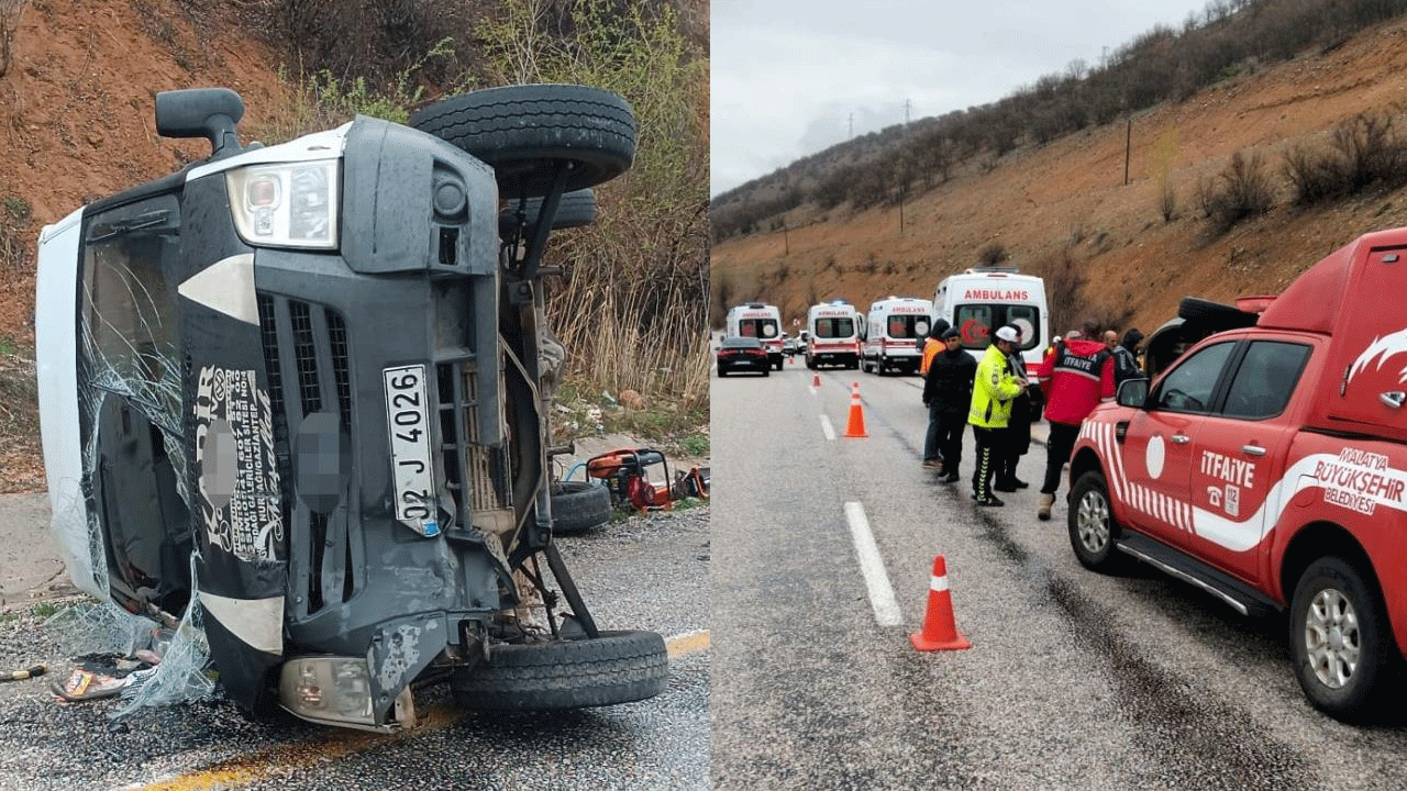 Minibüs kazasında yaralılar var