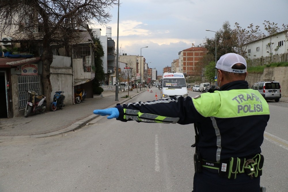 Minibüslere korona virüs denetimi 