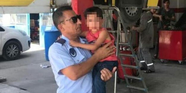 Minibüste unutulan 5 yaşındaki çocuk böyle bulundu