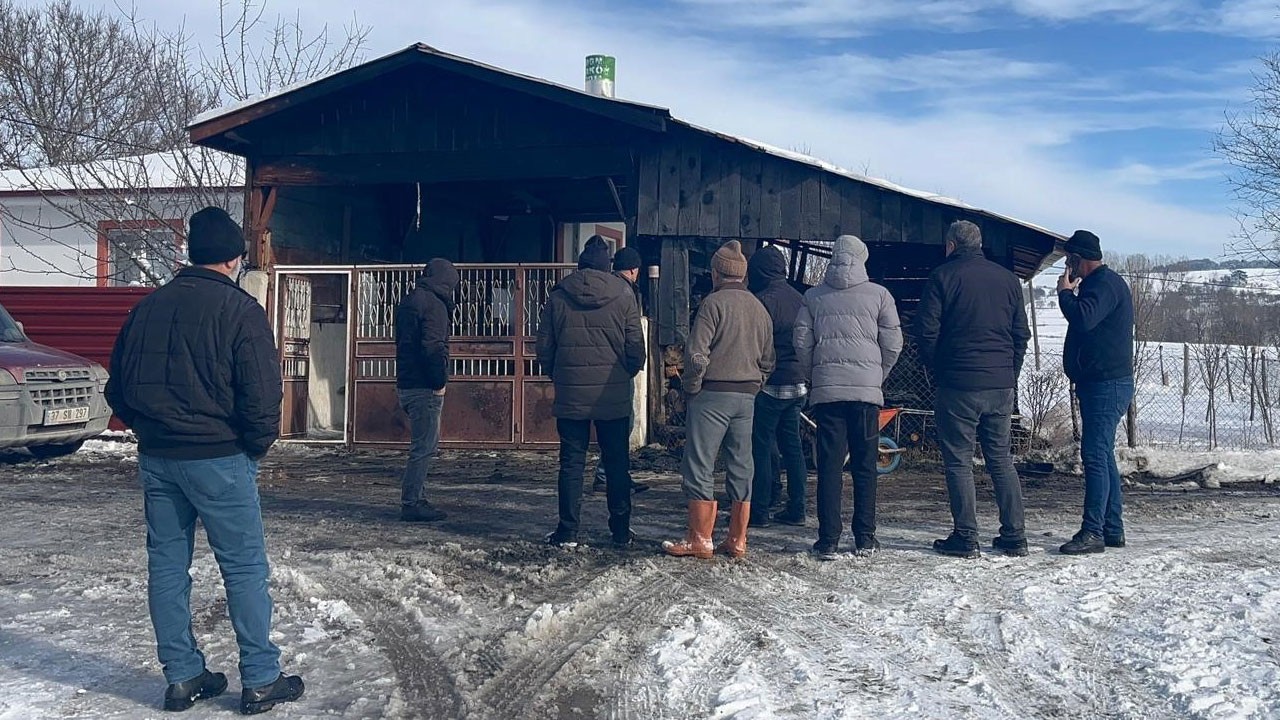 Minibüsünü yanarken görünce kalp krizi geçirdi