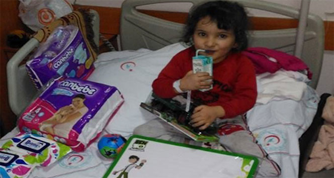 Minik kalbi dayanamadı