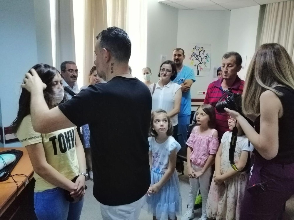 Minik kalplerin saçları umut oldu 