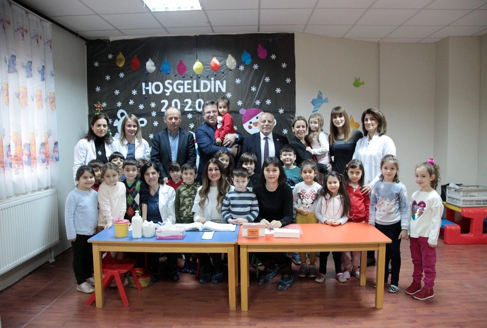 Minik Kartallılar sağlık taramasında 