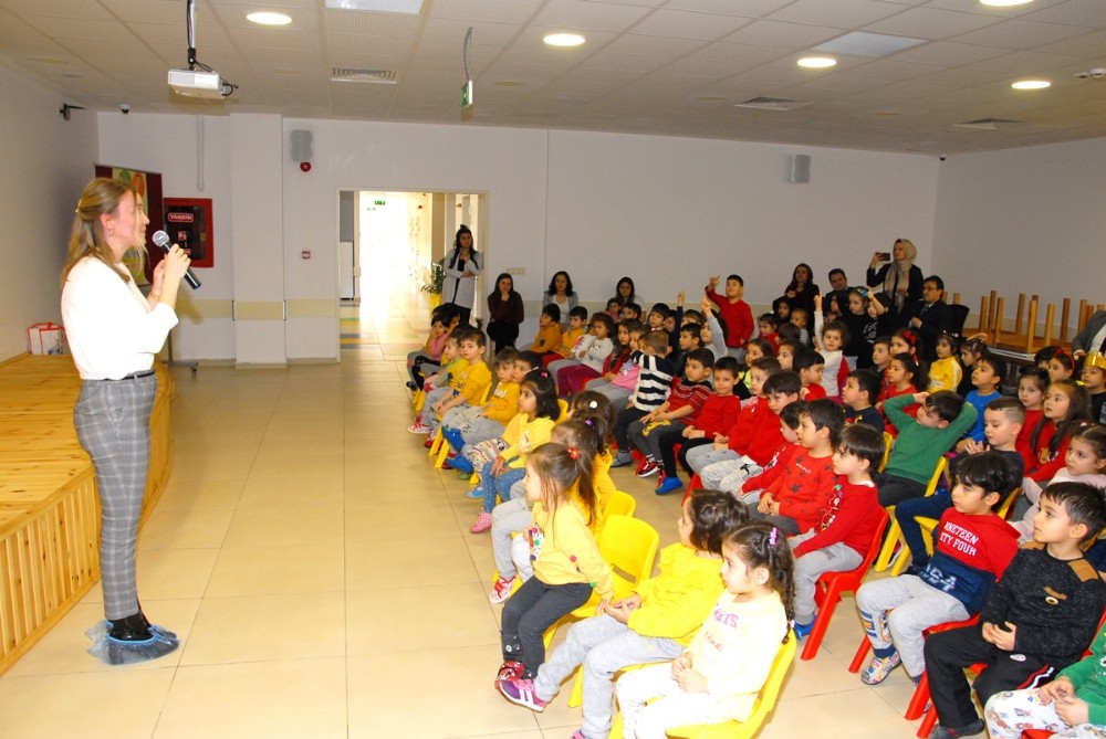 Minik öğrencilere hijyen ve sağlıklı beslenme eğitimi 