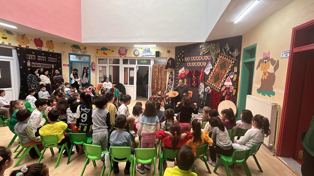 Minik öğrencilere unutulmaz kültür dersi! Yöresel eşyalar sergilendi