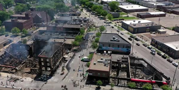 Minneapolis isyan sonrası harabeye döndü