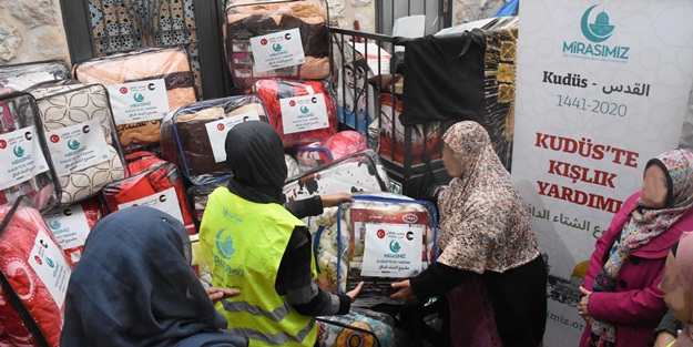 Mirasımız Derneği soğuk kış günlerinde Kudüs’ü unutmadı